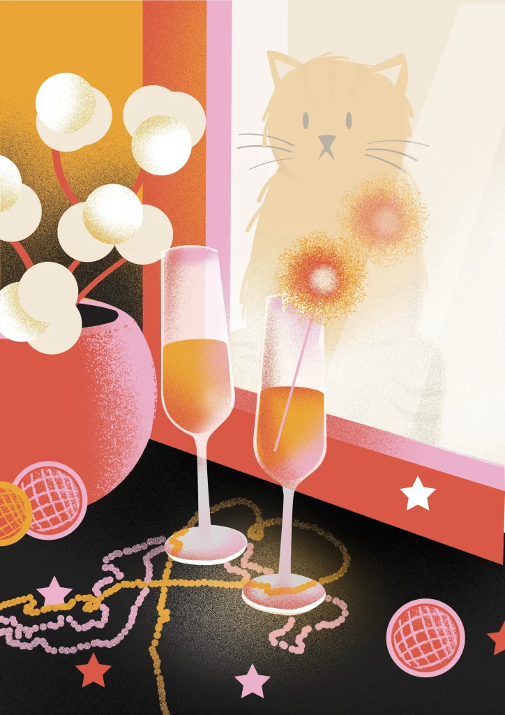 Graphiste illustratrice - carte de noel